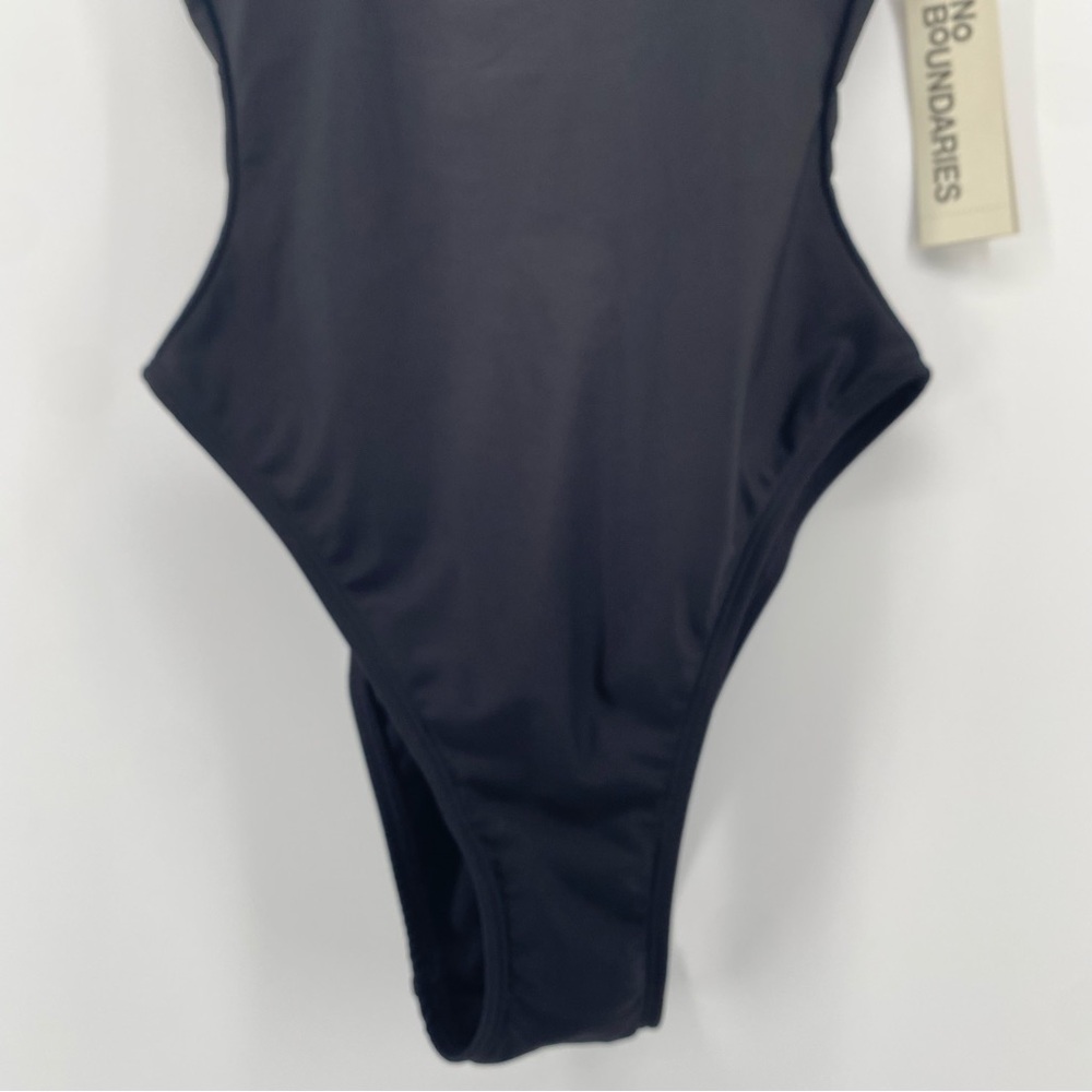 🌺 3/$25 🌺 No Boundaries | Women’s XS Black One Piece Bathing Suit | NWT | - Picture 3 of 10